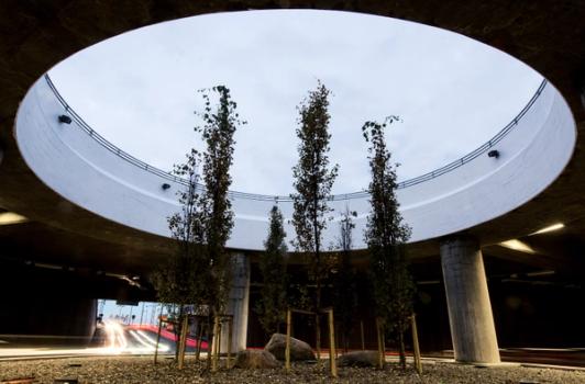 Rundkjøring Strindheimtunnelen