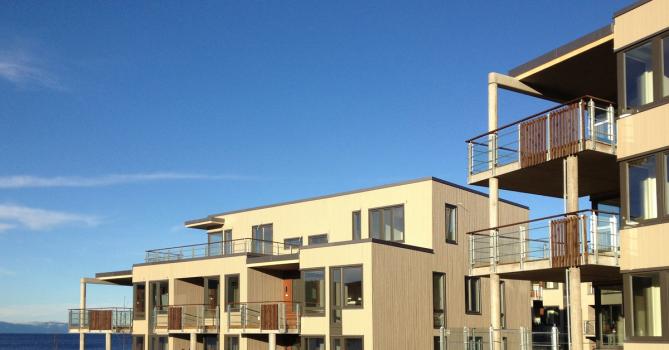 Vækteren, 20 leiligheter og næringsareal i midtbyen, Trondheim. 1.300 m2.