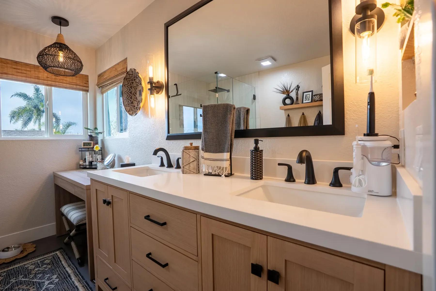 BNC Builders finished bathroom remodel