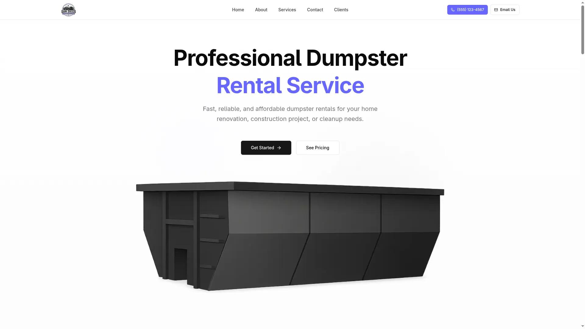 San Diego Dumping Solutions booking website