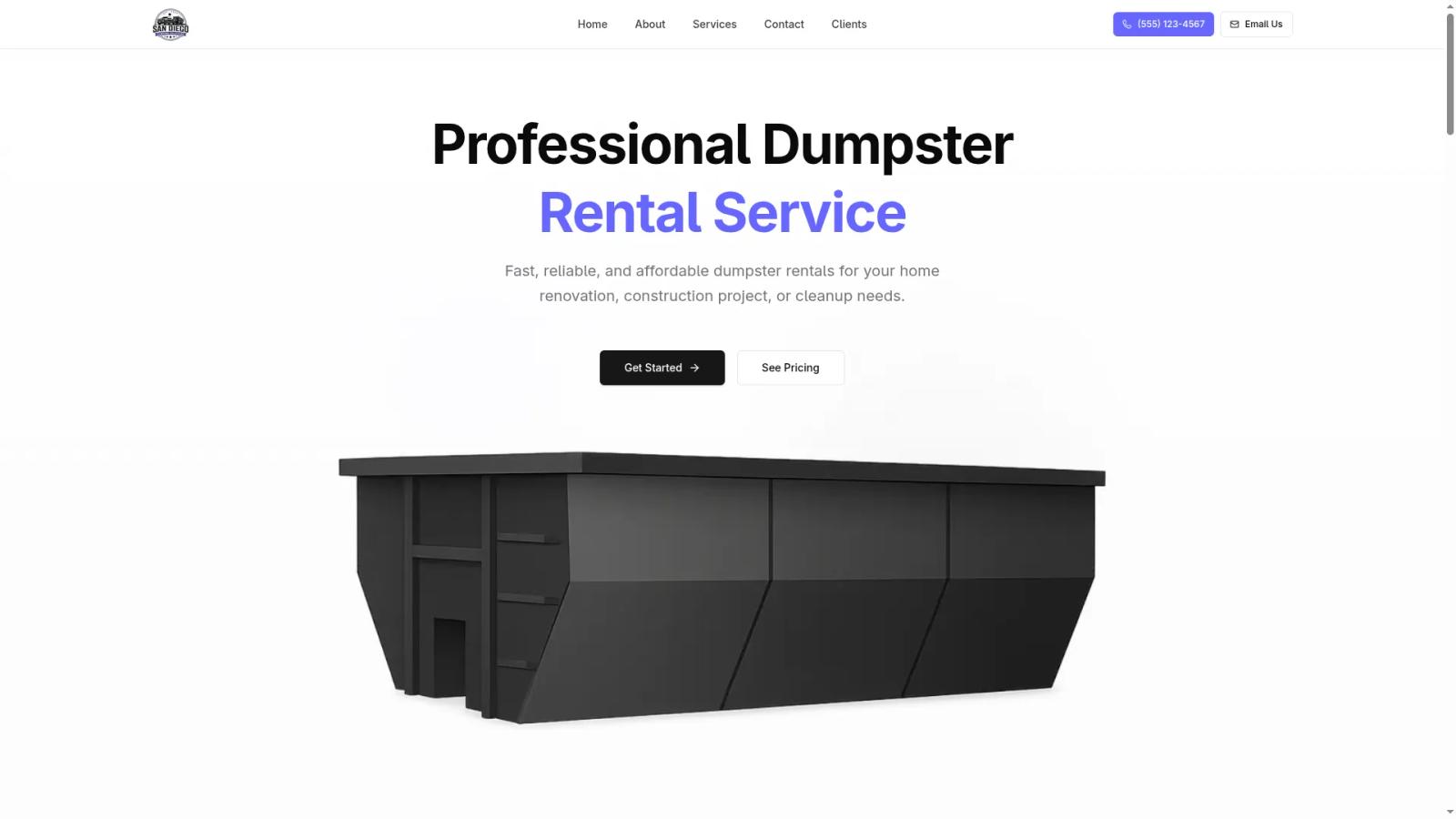 San Diego Dumping Solutions booking website