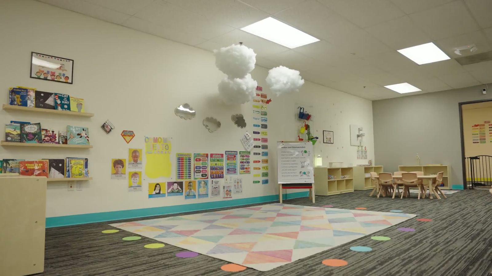 Casita Azul preschool classroom, from the homepage hero