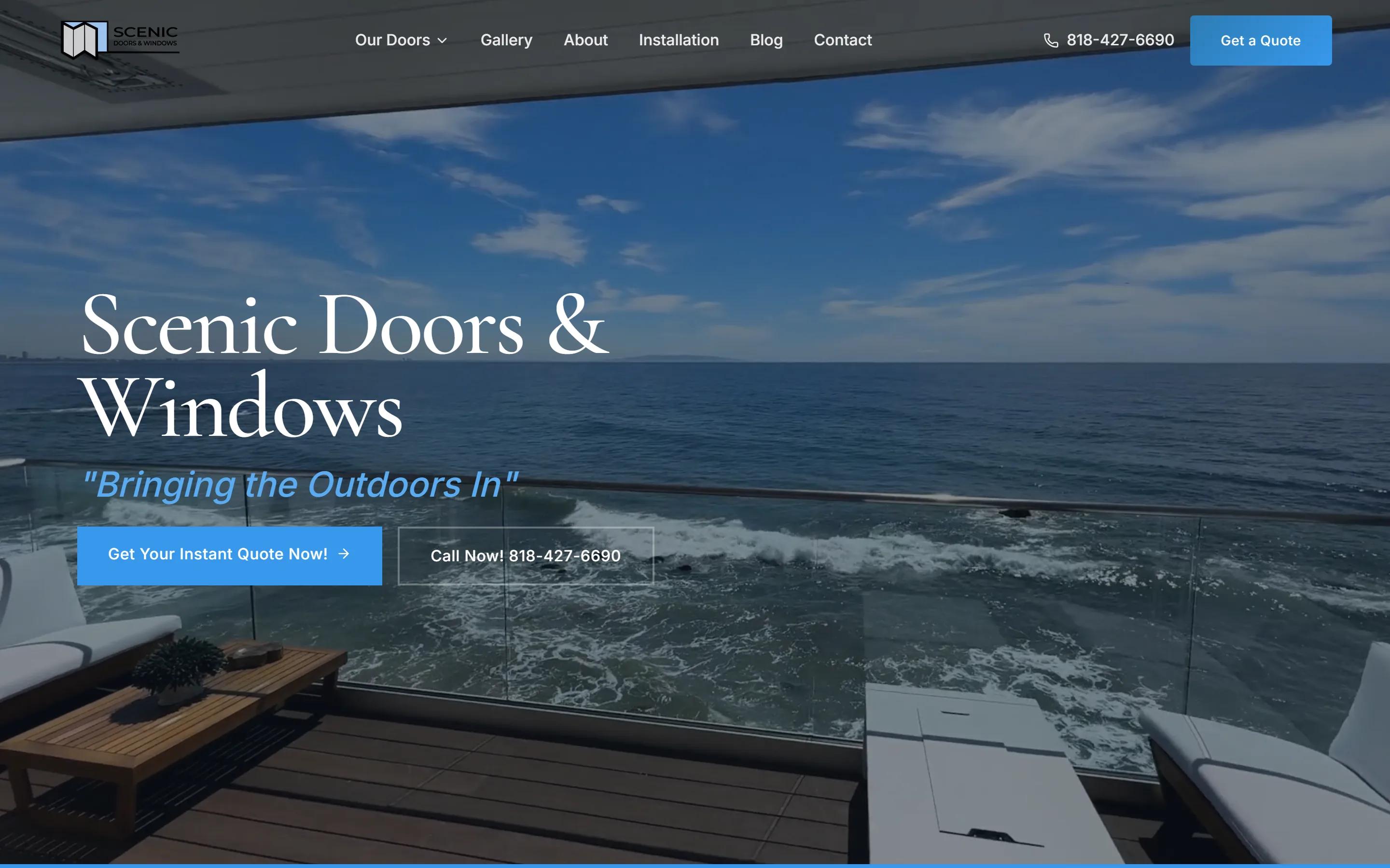 Scenic Doors website