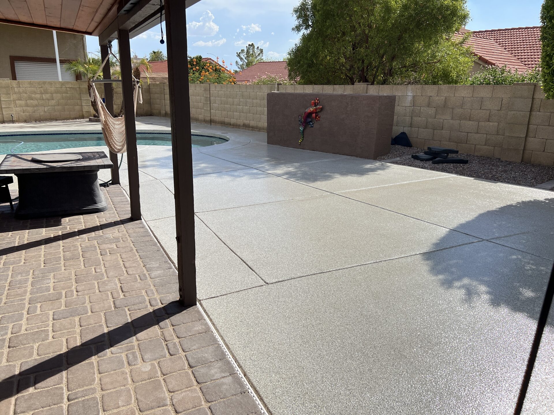 Four Corners exterior patio concrete coating