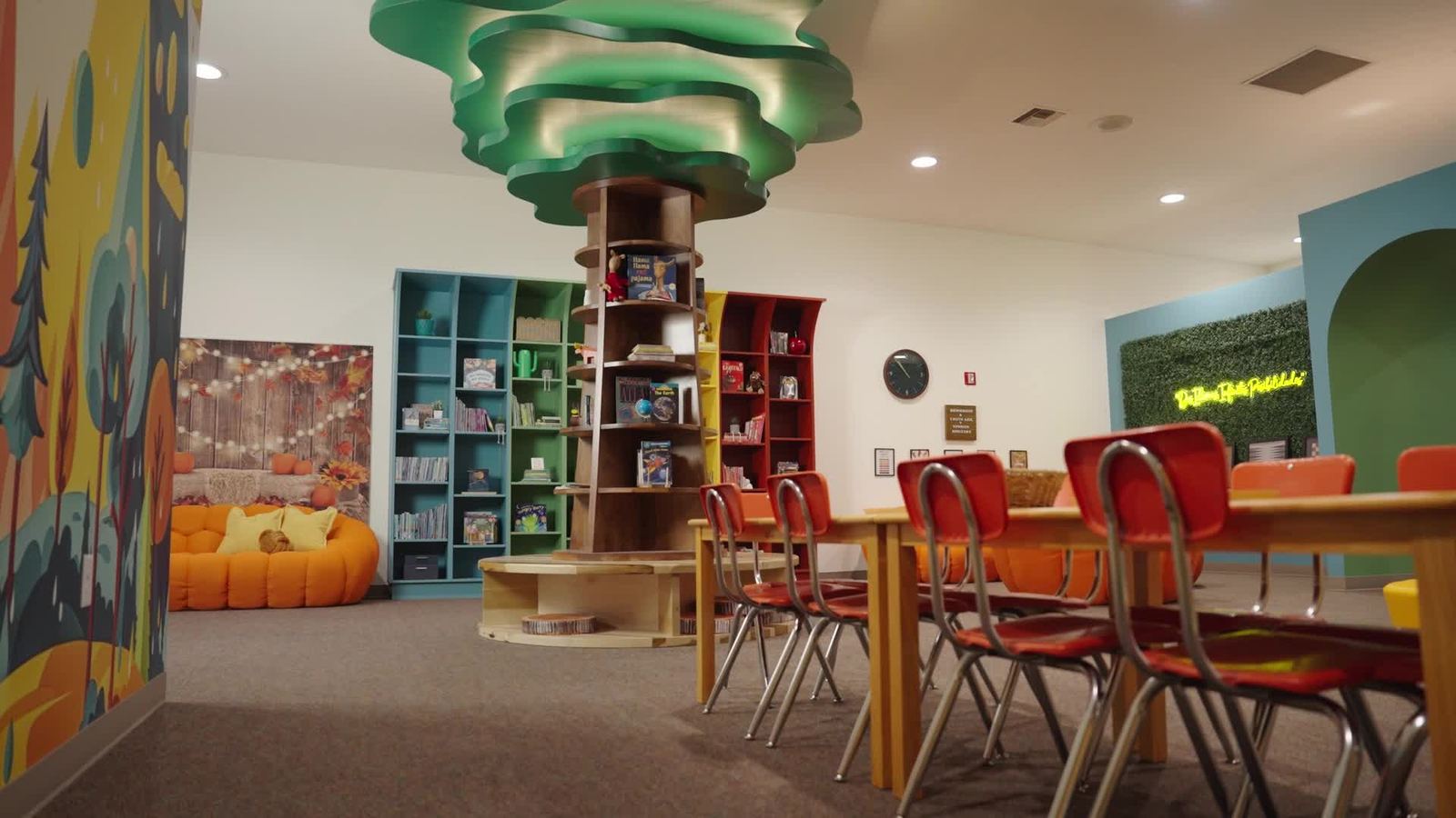 Camp Alegria activity room, from the homepage hero video