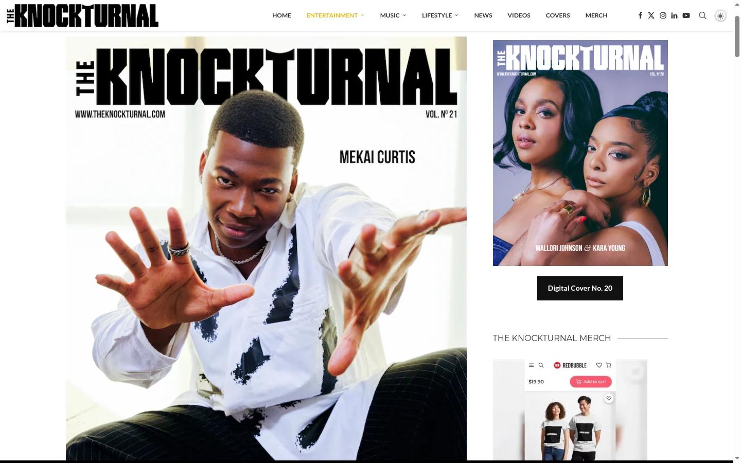 The Knockturnal entertainment coverage on a category page