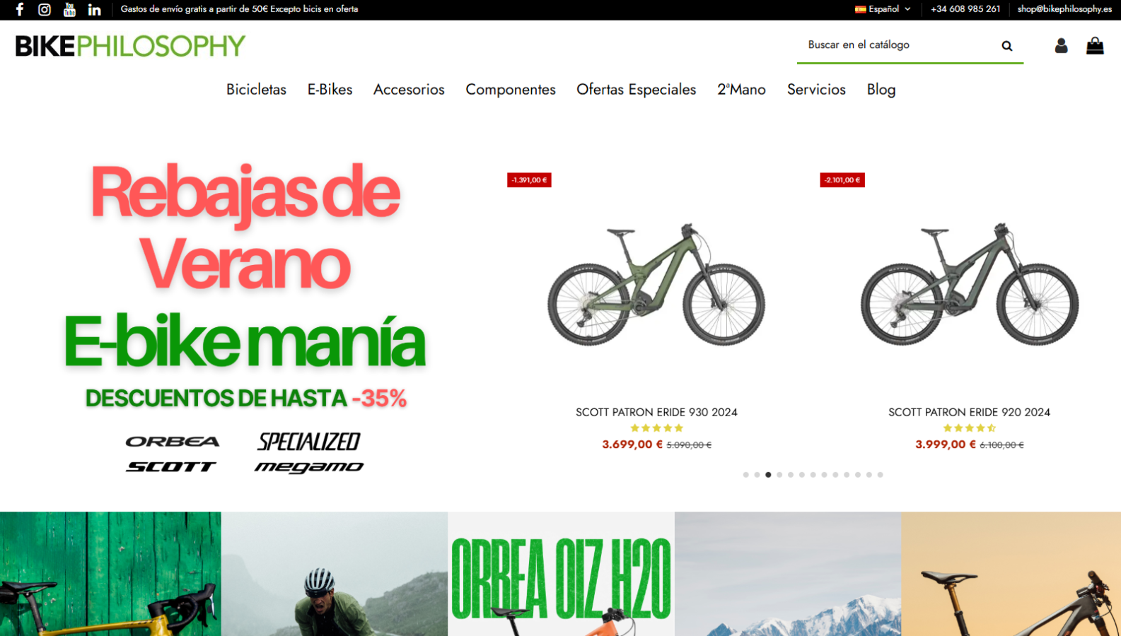 A screenshot of BikePhilosophy