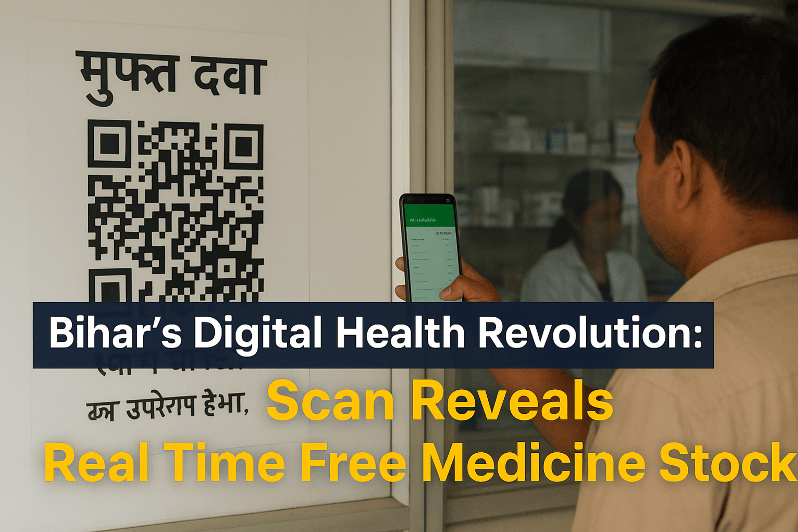 Bihar’s Digital Health Revolution: QR-Scan Reveals Real-Time Free Medicine Stock