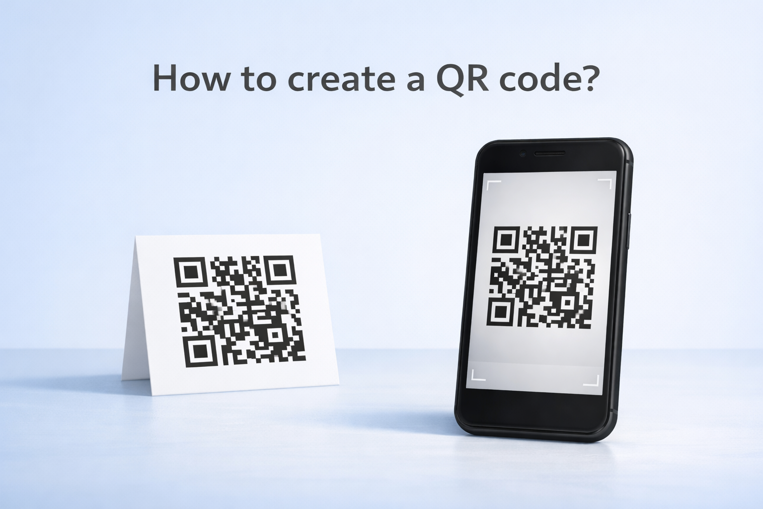 How to create a QR code step by step