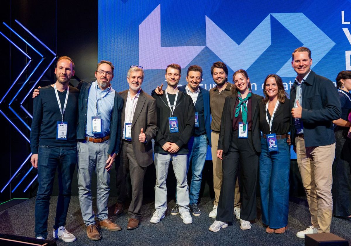 Group photo on stage at Luxembourg Venture Days 2026