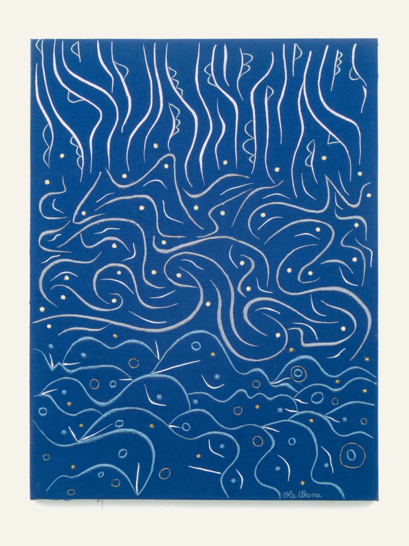 Internal Turbulence, shown to scale on a gallery wall