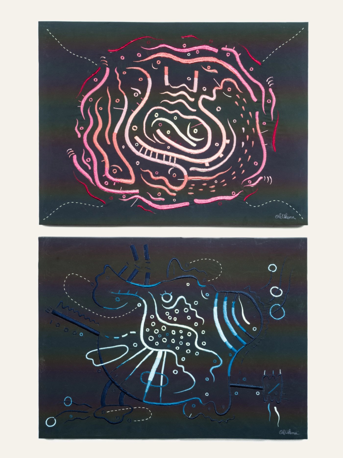 Unseen Synthesis, shown to scale on a gallery wall