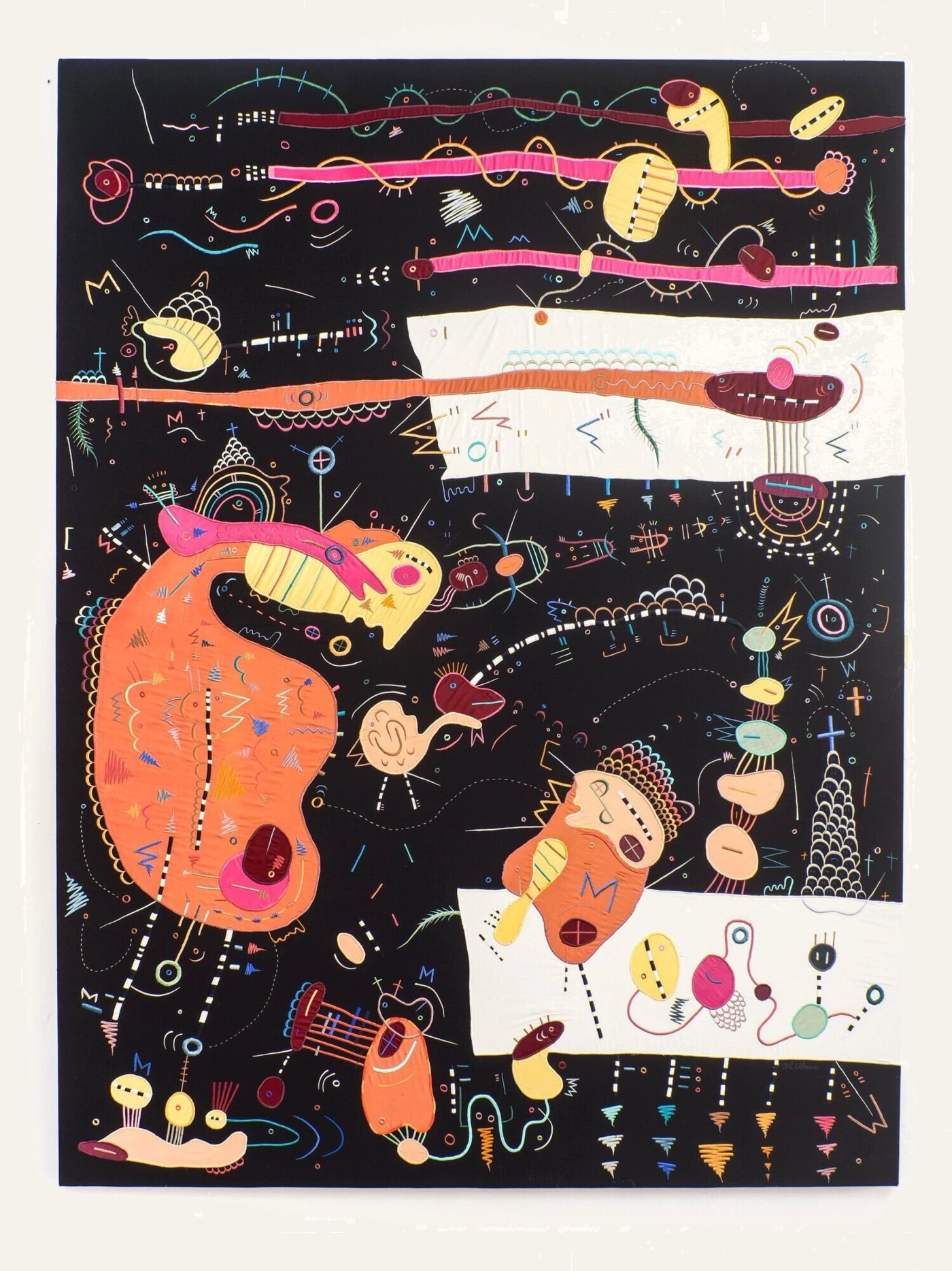 Master Student Relationship, shown to scale on a gallery wall