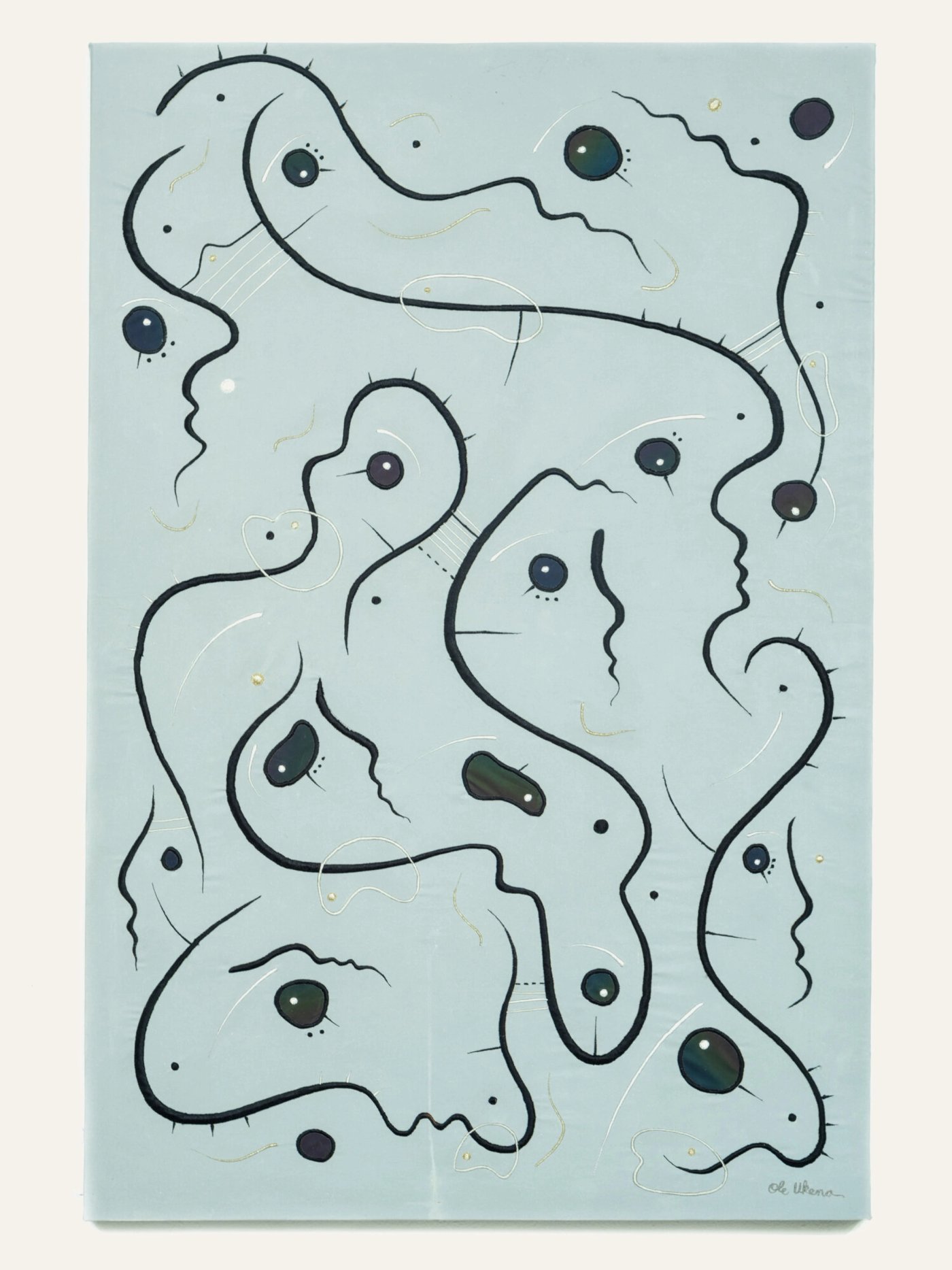 Leichte Profilneurose, shown to scale on a gallery wall