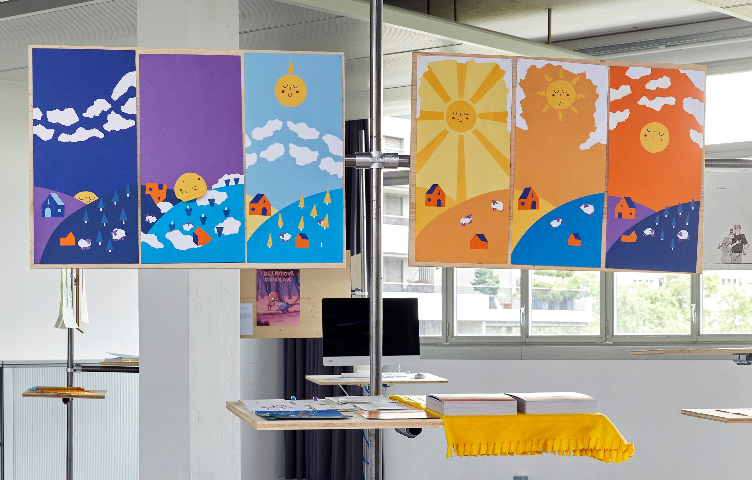 Soleil Sommeil, projet de diplôme de Victor Magne, Bachelor Communication Visuelle option Image / Récit, illustration 