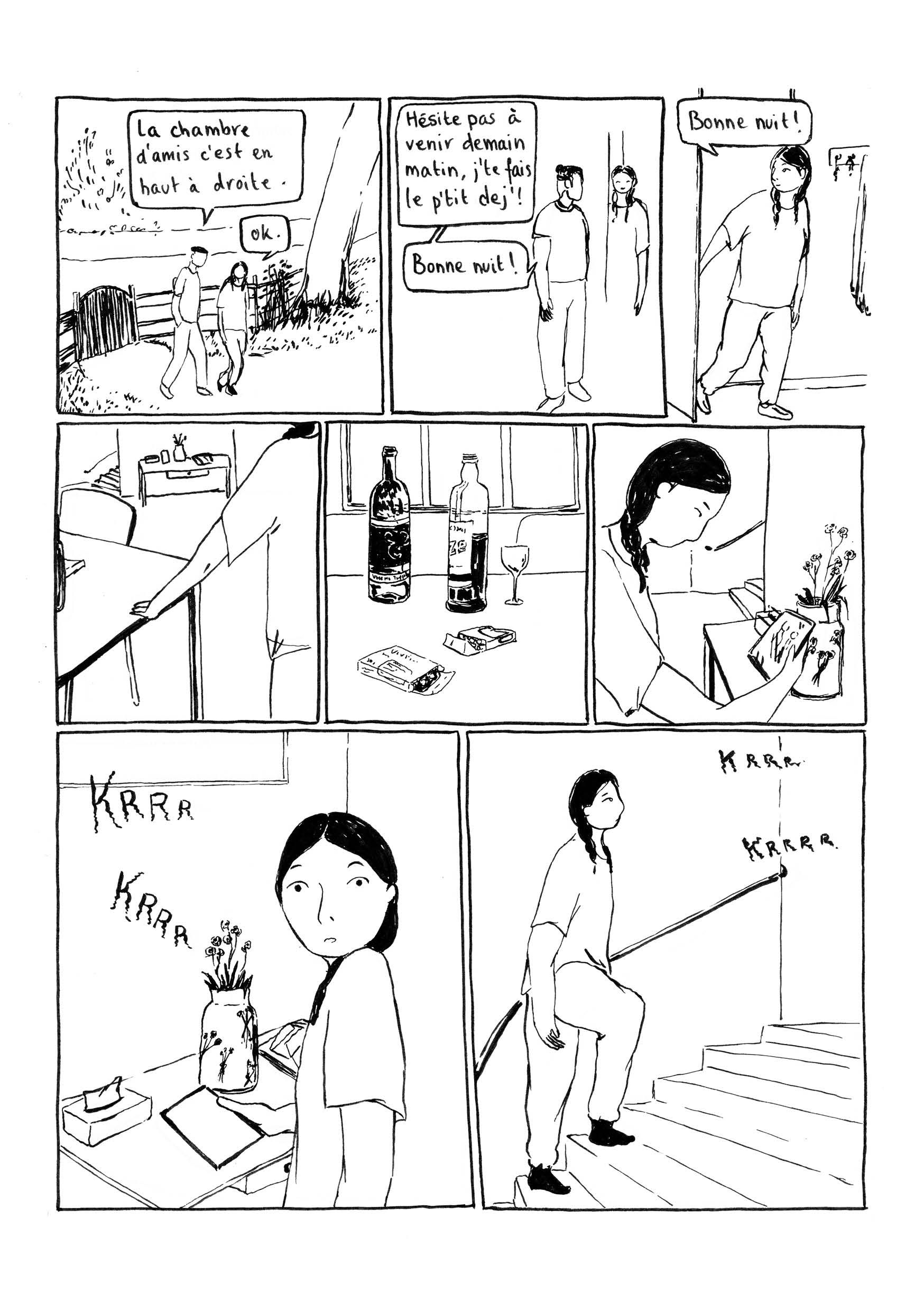 Adieu M'sieur Loup! , projet de diplôme de Nora Olivares, Bachelor Communication Visuelle option Image / Récit, illustration 