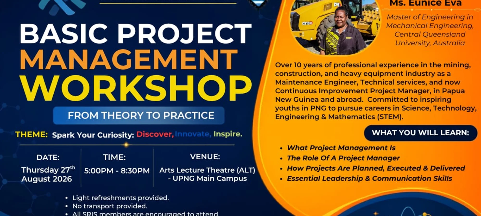 Basic Project Management Workshop Flyer