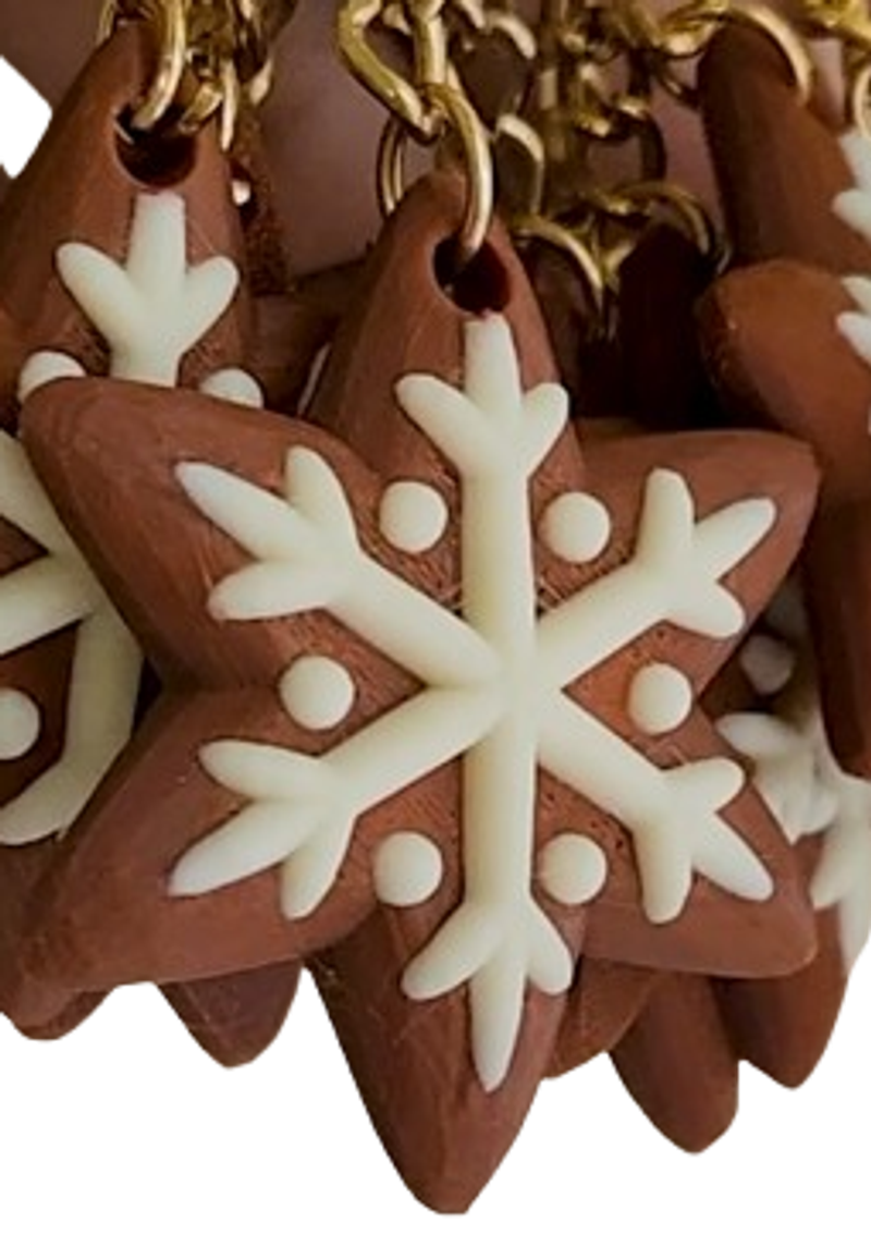 Gingerbread Keychain Golden