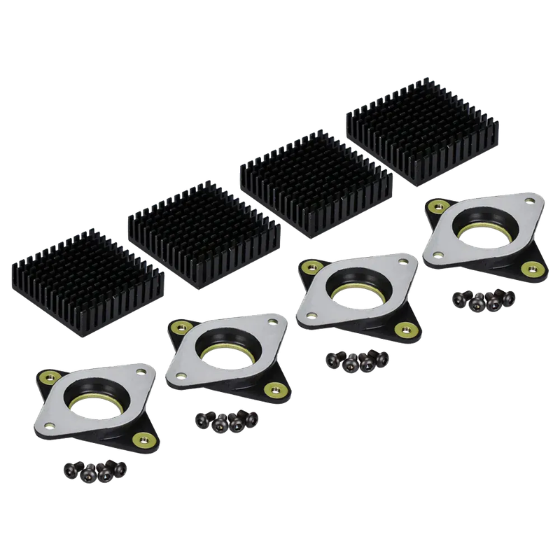 Motor Damping Ring and Rubber Heatsink with M3 Screw for 42 Stepper 