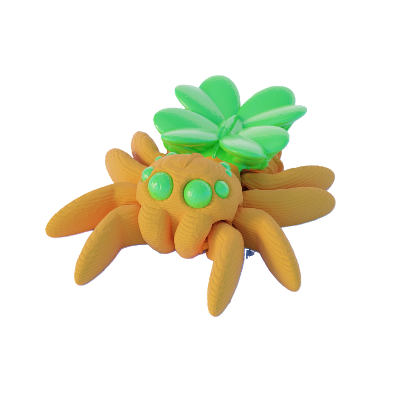Lucky Clover Spider Yellow Green Spider