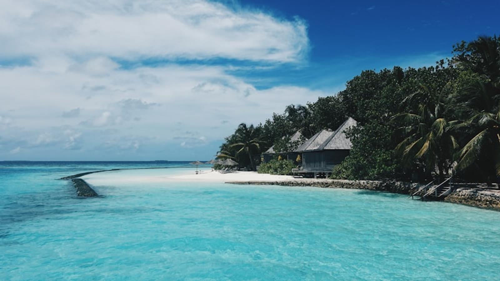 Maldives aerial view