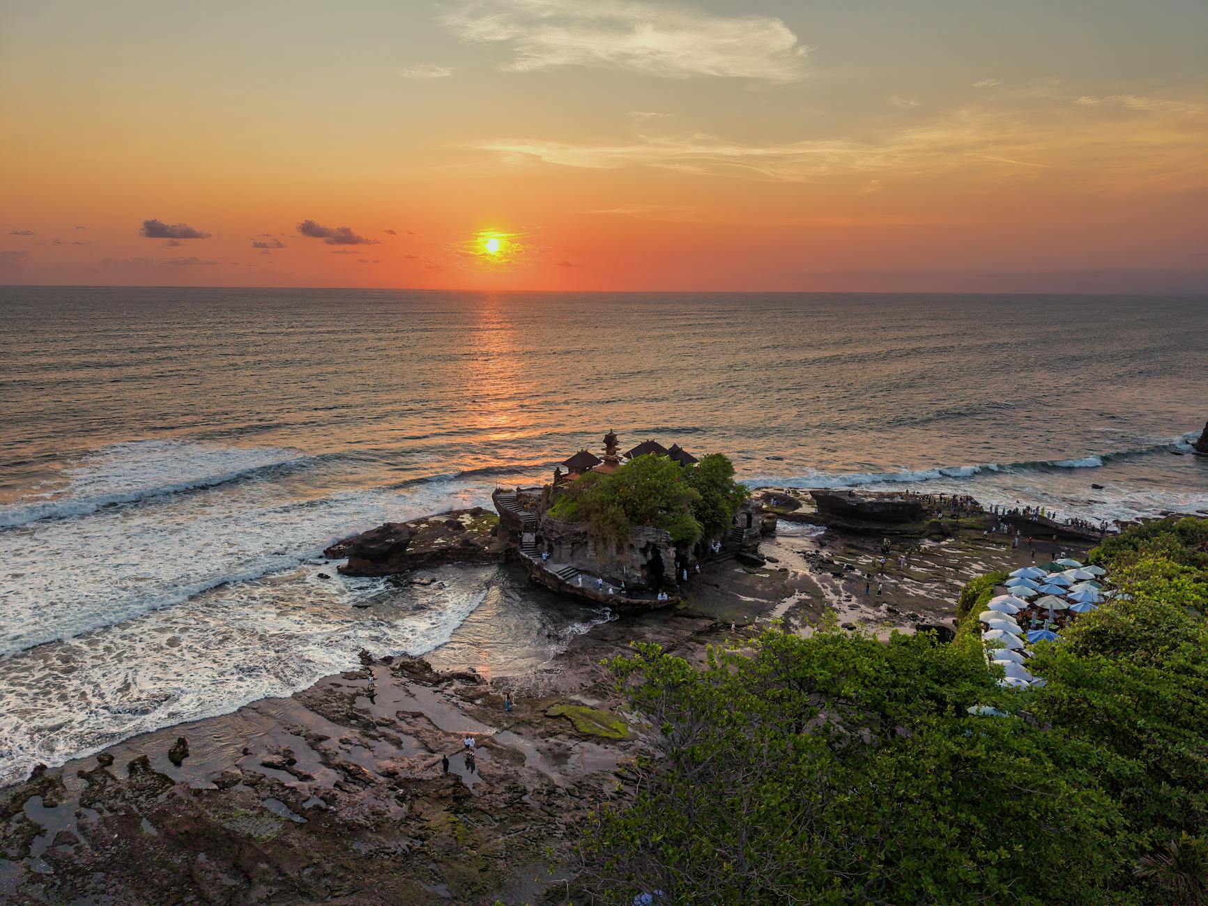 Full Day Tanah Lot Temple + Sunset Dinner Cruise By Bounty on day 3, Malaysia + Indonesia