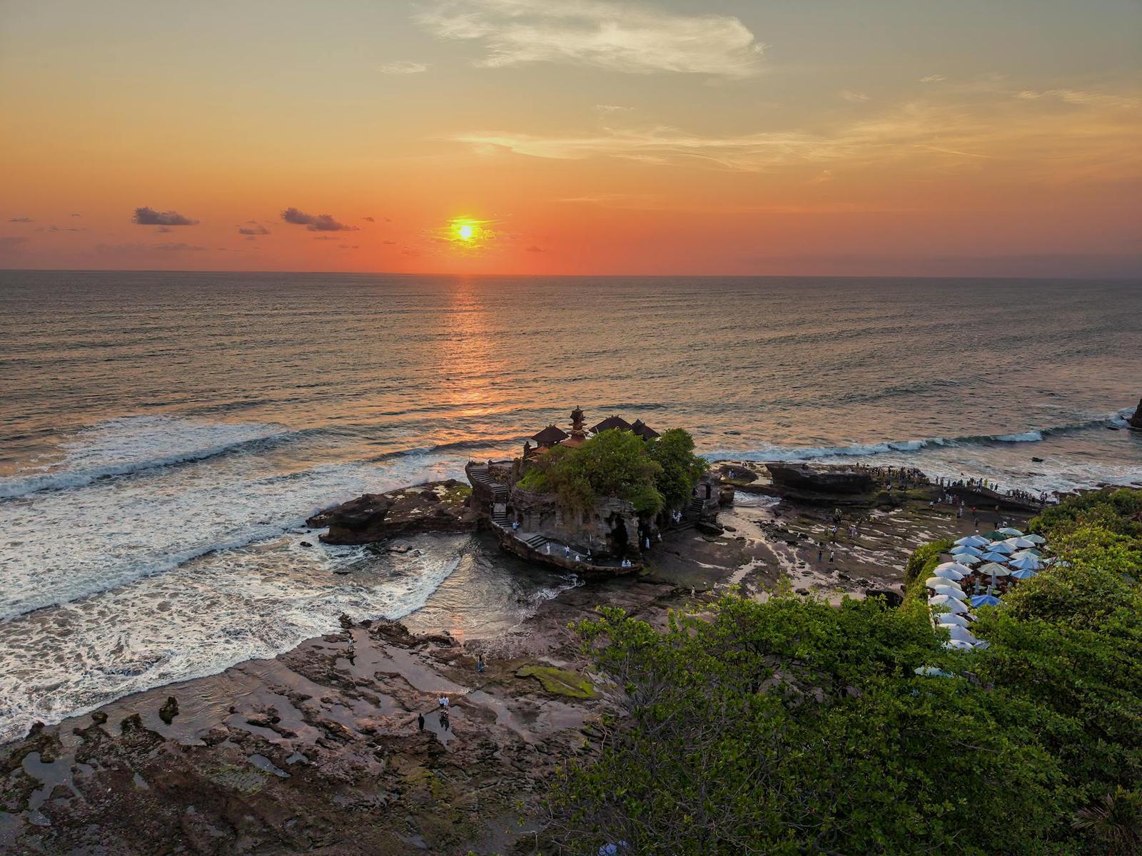 Full Day Tanah Lot Temple + Sunset Dinner Cruise By Bounty on day 3, Malaysia + Indonesia
