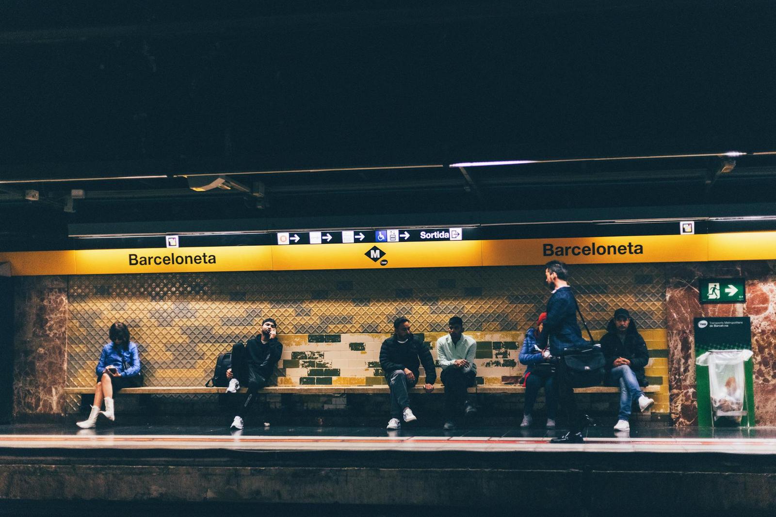 Gaud between trains — Barcelona, Spain