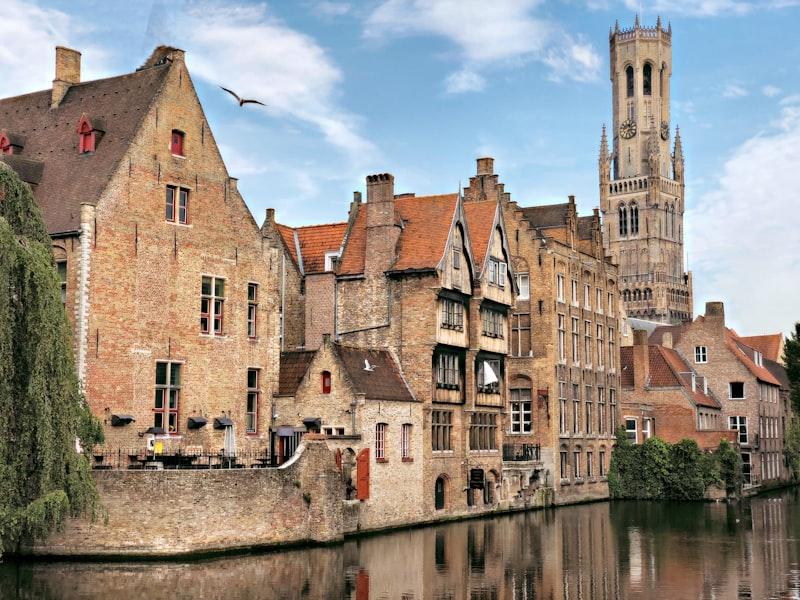 Bruges canal sunrise