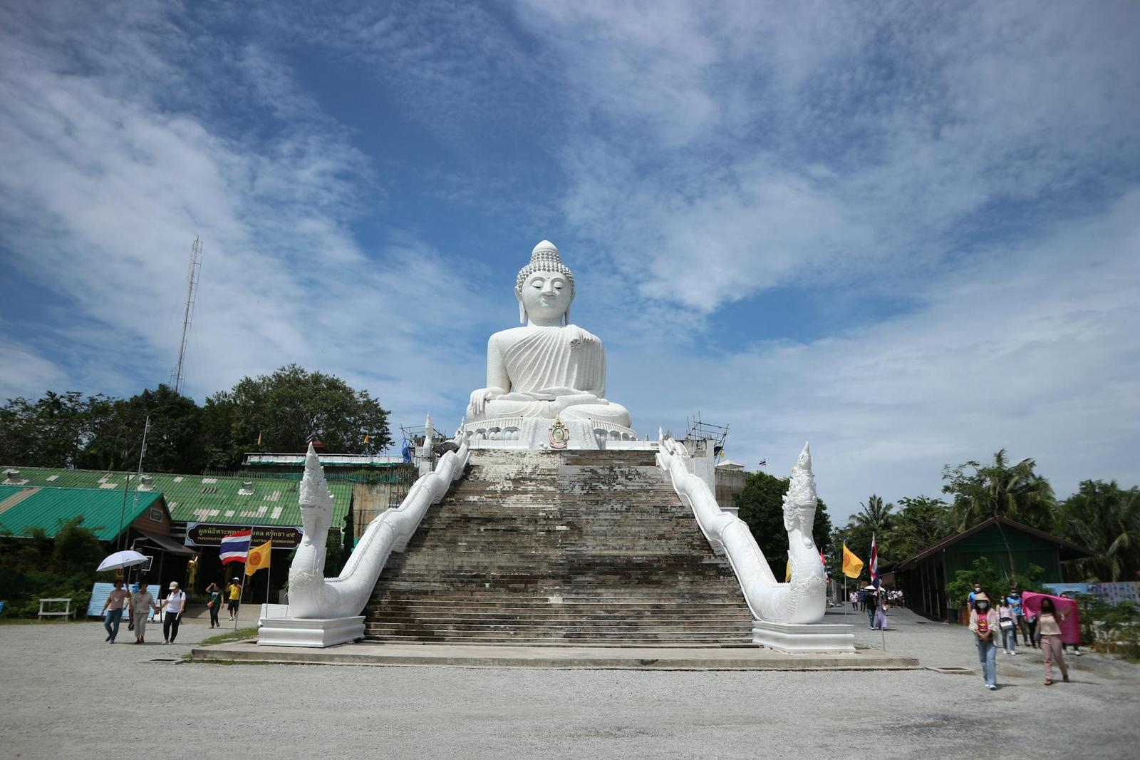 Explore the iconic Big Buddha statue atop Nakkerd Hill in Phuket, Thailand, a serene and spiritual landmark