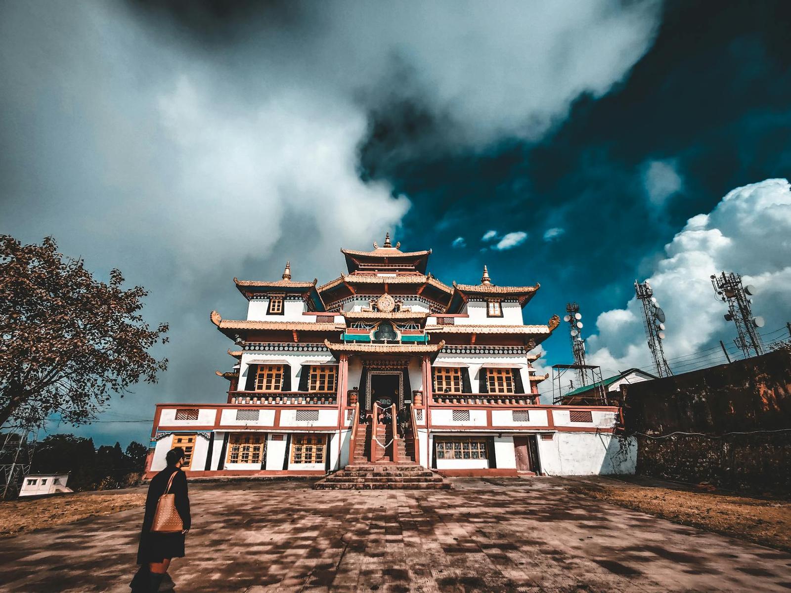 Kalimpong architecture at night