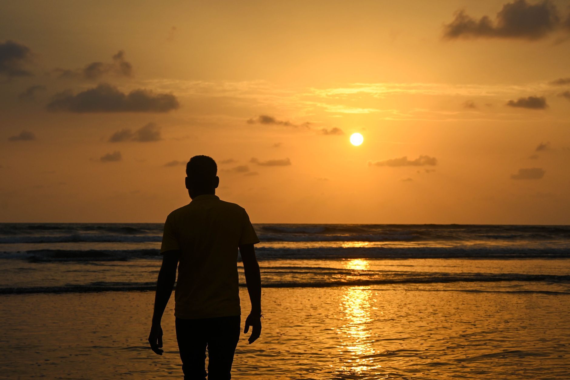 India at golden hour