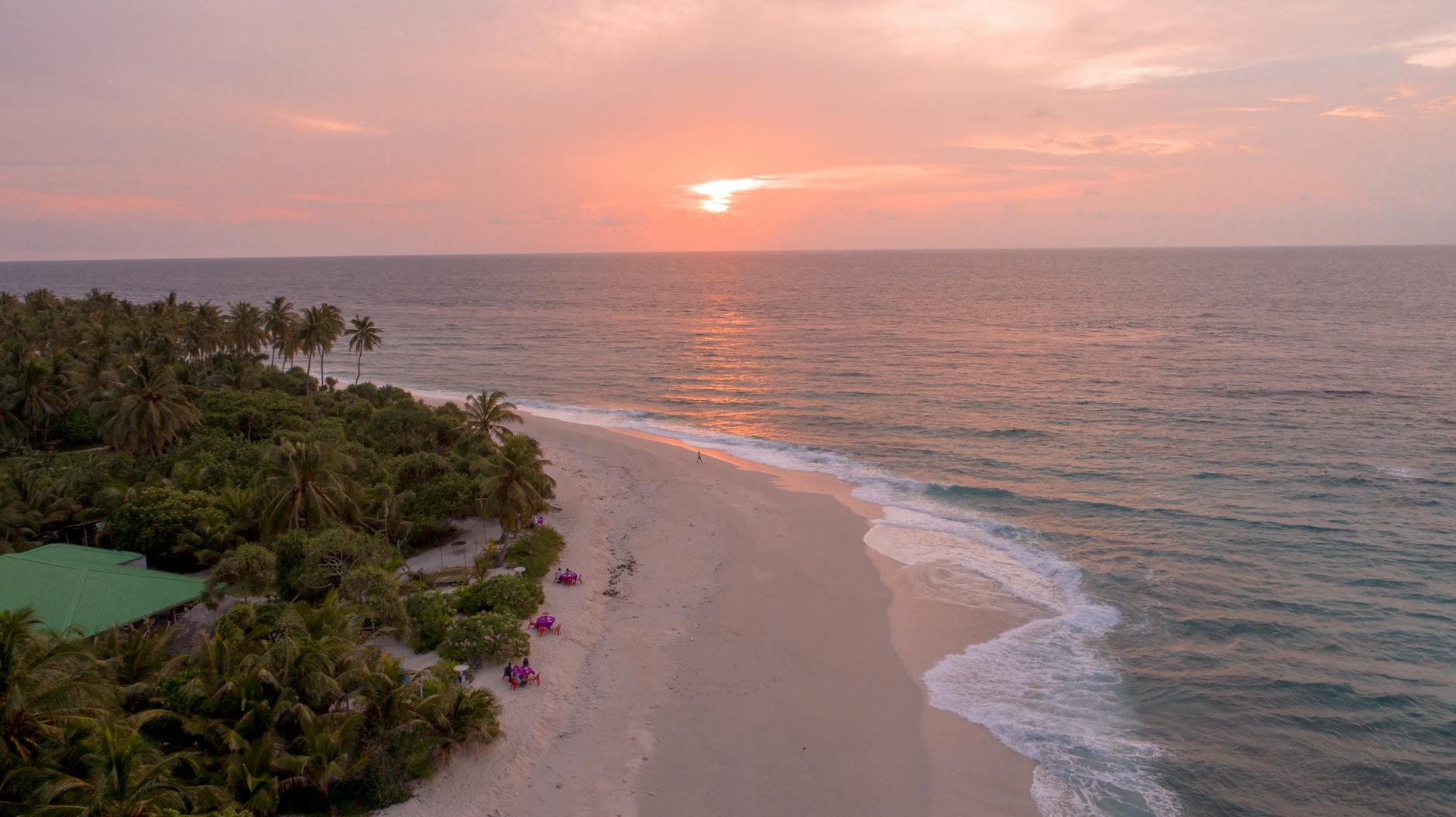Maldives at golden hour