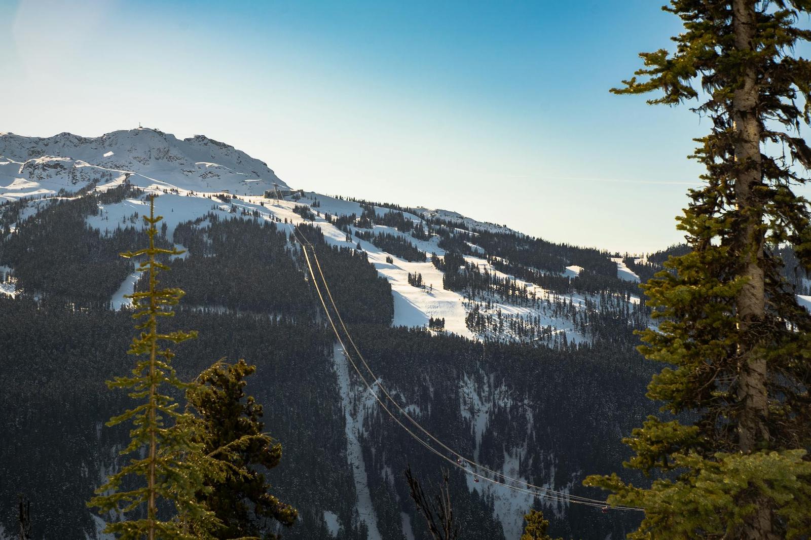 Peak Peak between — Whistler, Canada