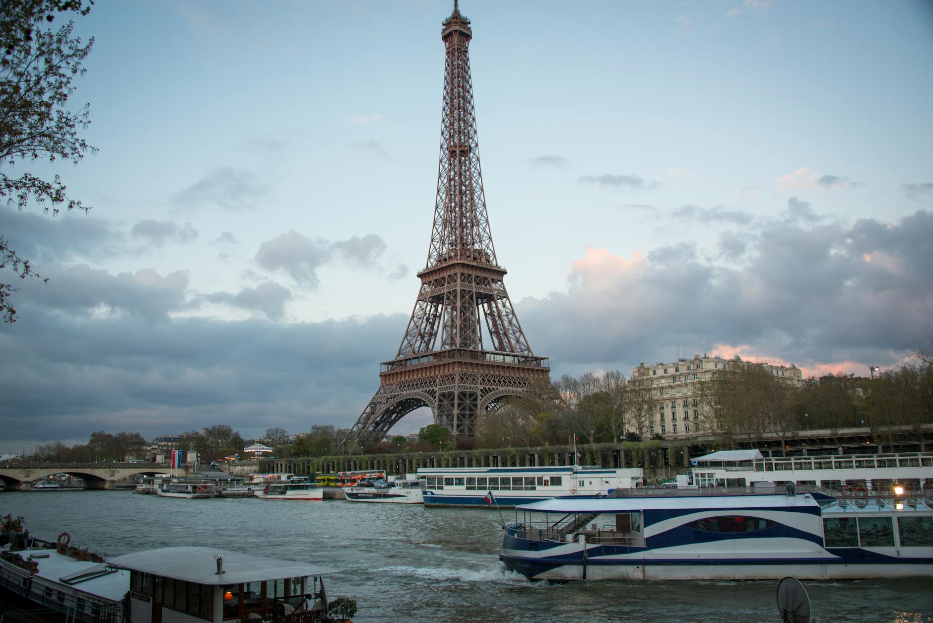 Seine River Cruise + Eiffel Tower Summit Floor on day 6, Switzerland + France + Netherlands