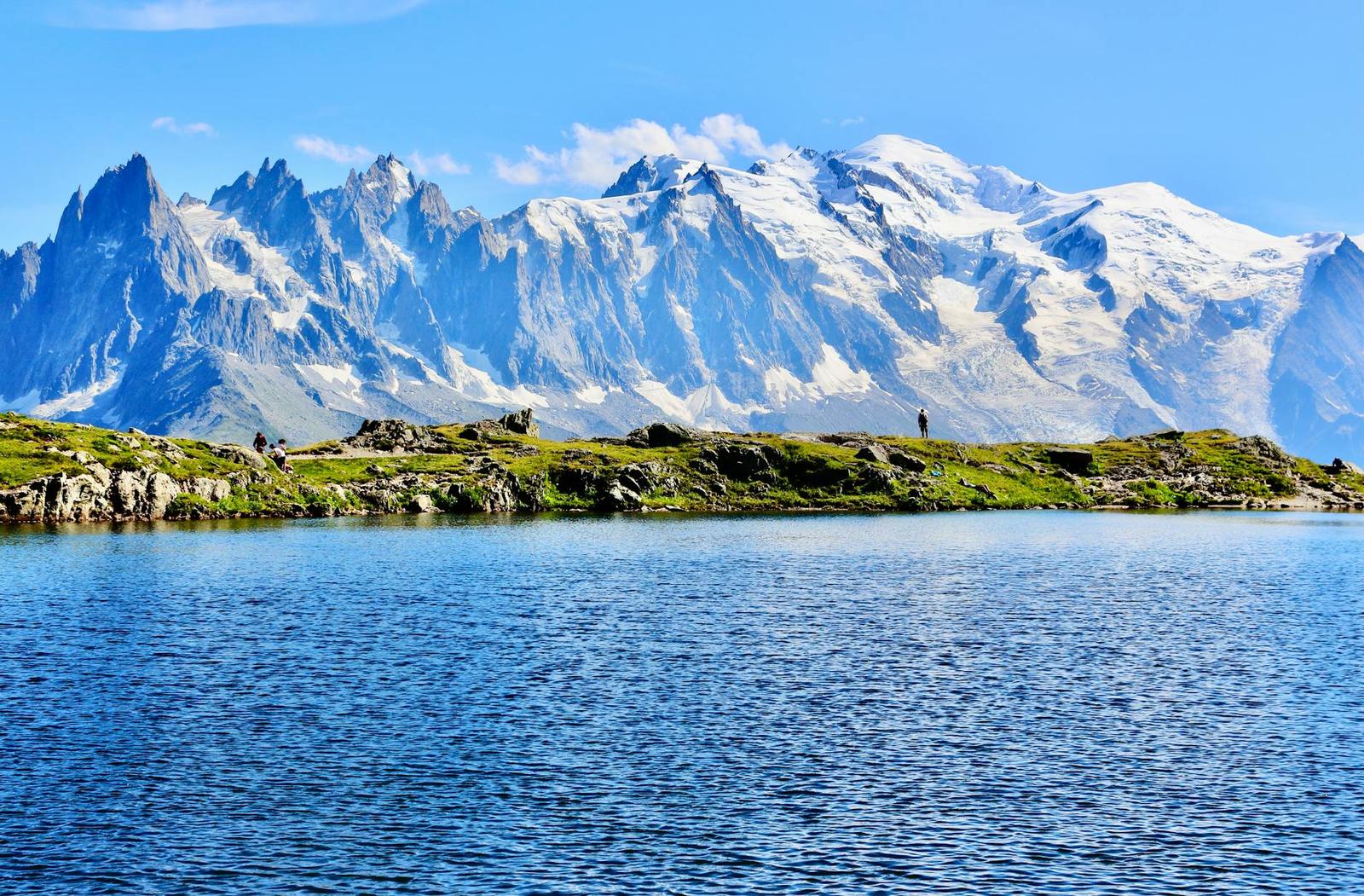 Mont Blanc above — Chamonix, France