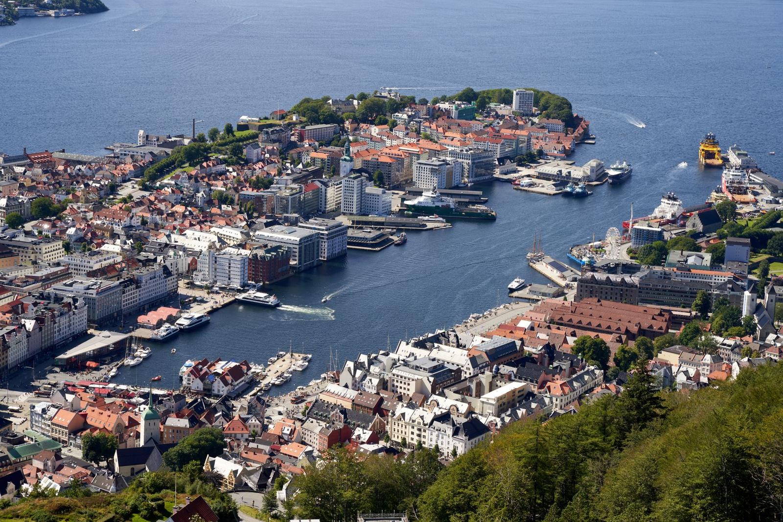 Bergen on day 3, Denmark + Norway + Sweden + Finland