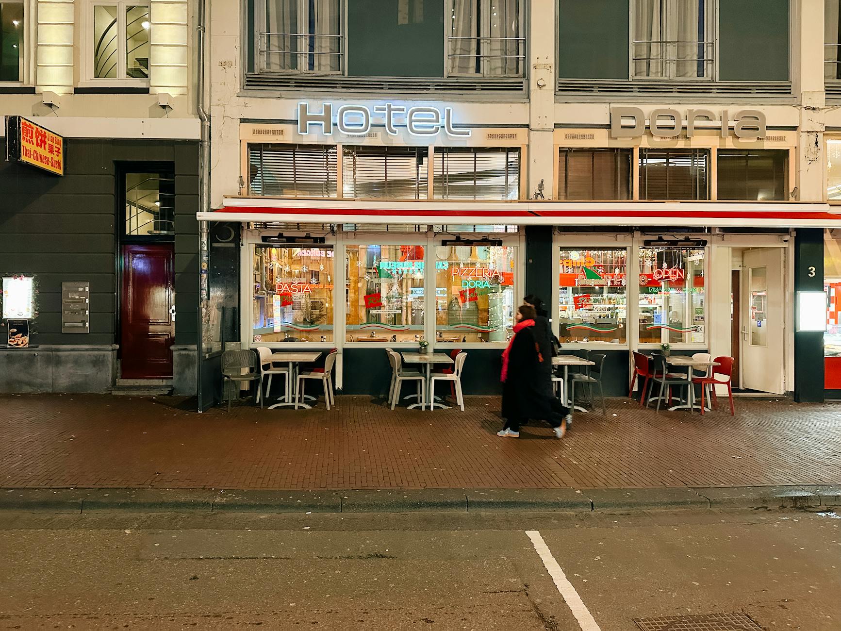 A hotel in Amsterdam, Netherlands + France + Switzerland