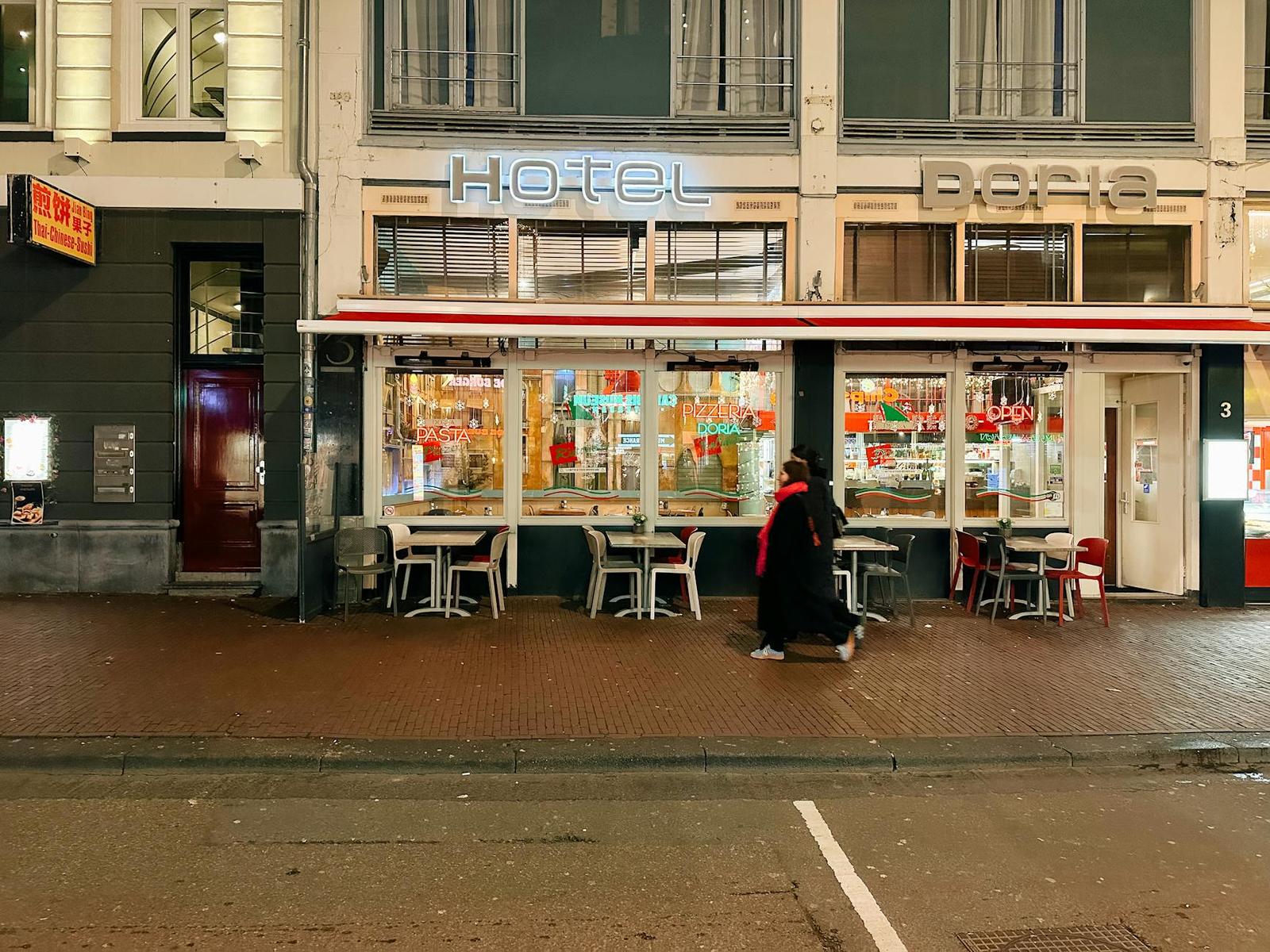 A hotel in Amsterdam, Netherlands + France + Switzerland