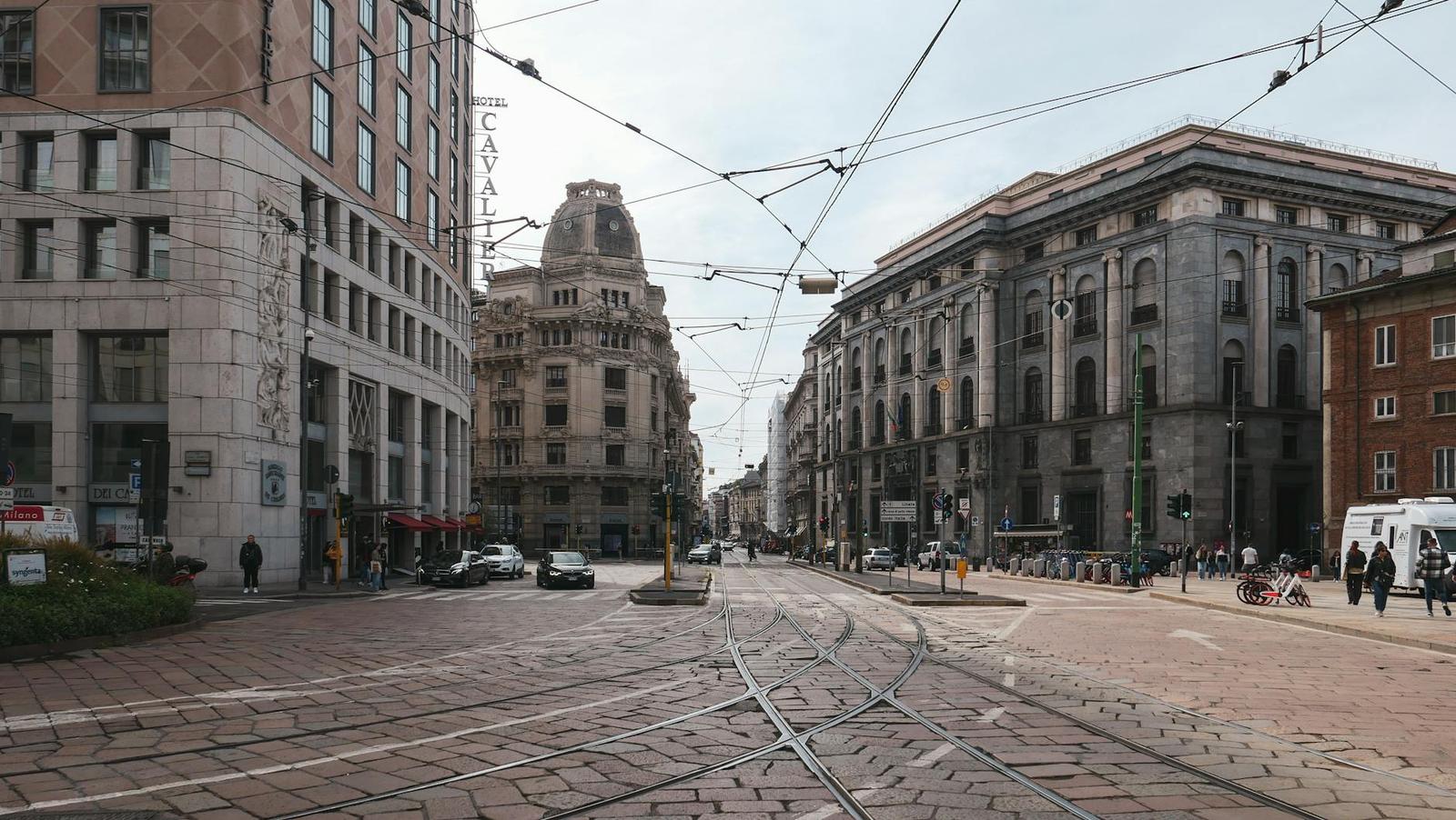 A hotel in Milan, Italy + Switzerland + France + Germany