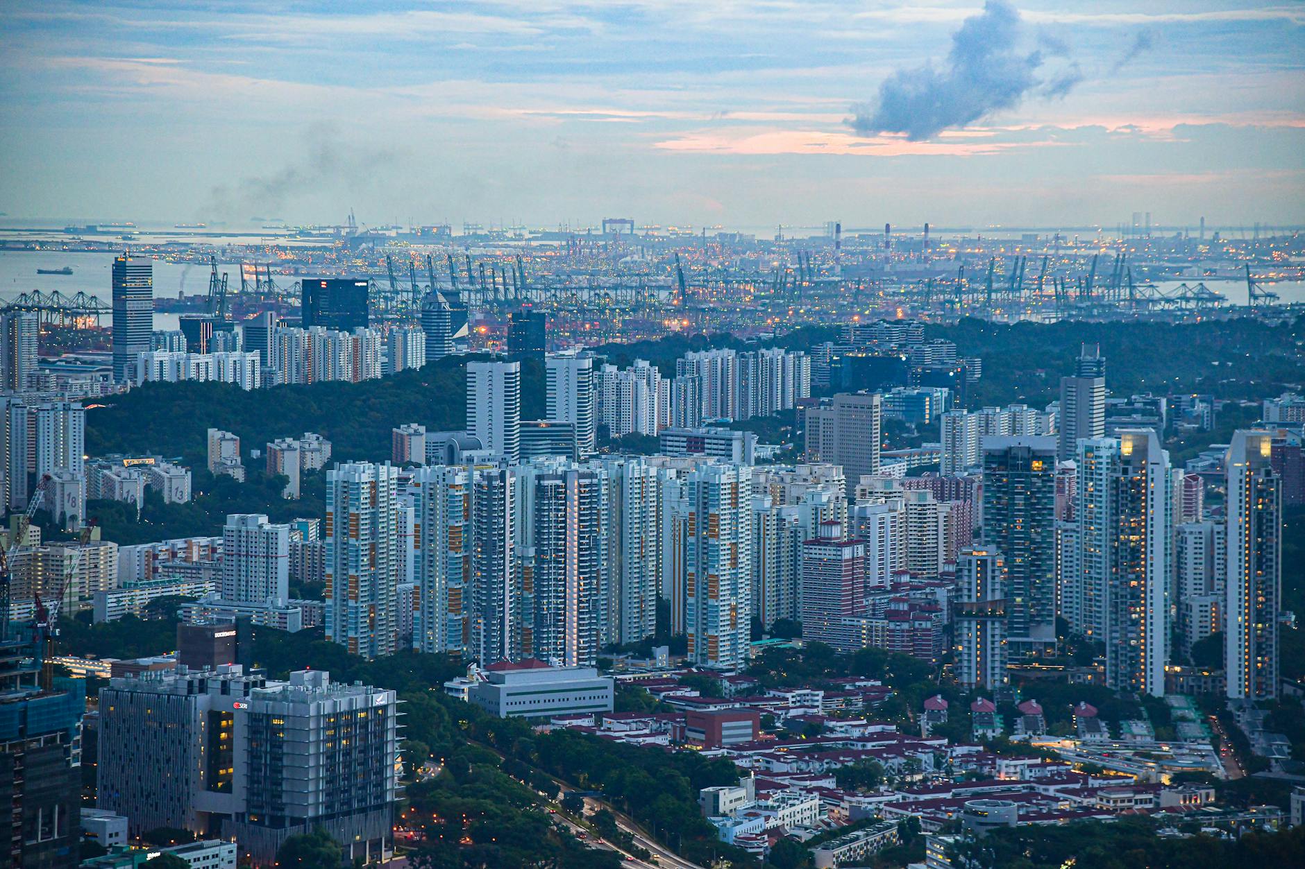Singapore at golden hour