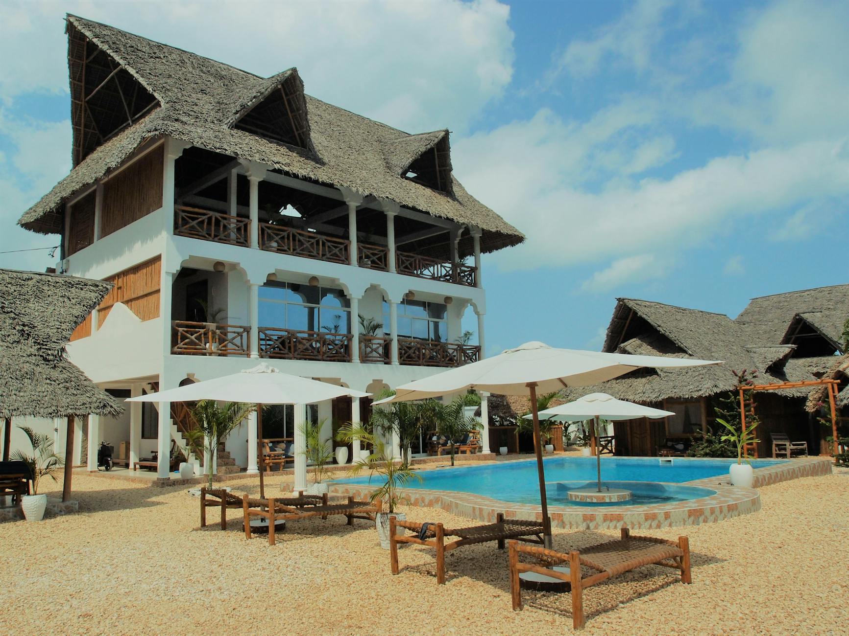 A hotel in Amboseli, Kenya