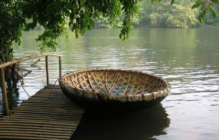 Dubare coracle & river block