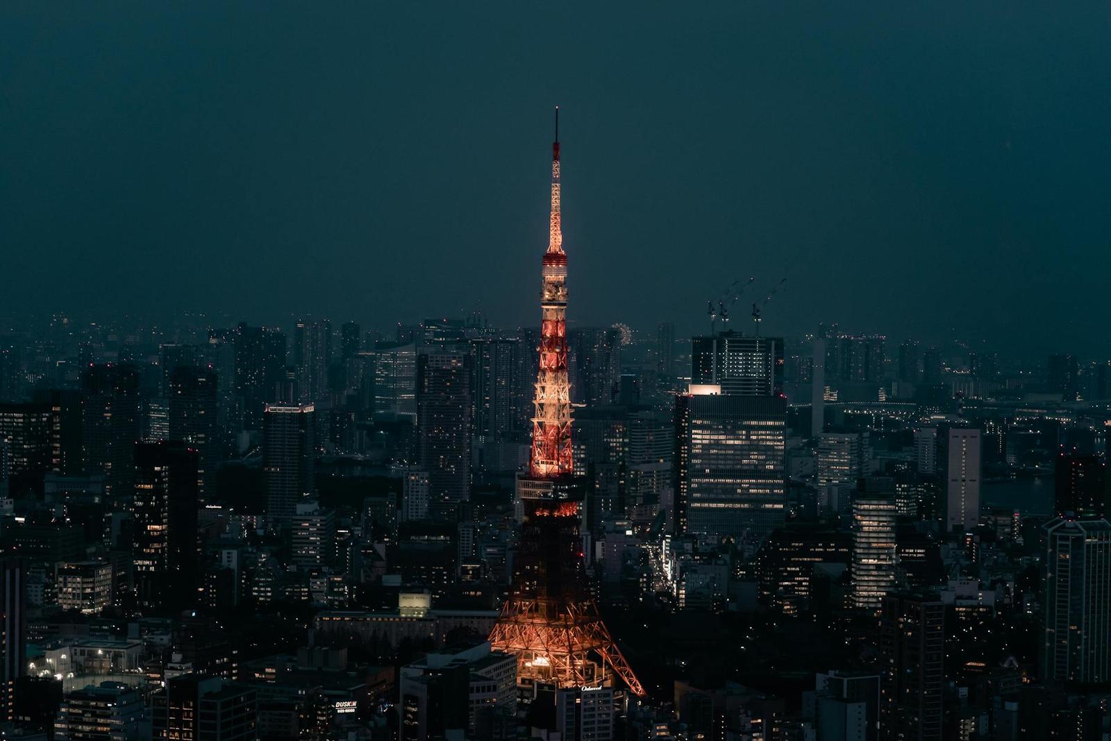 TOKYO FULL DAY CITY TOUR architecture at night