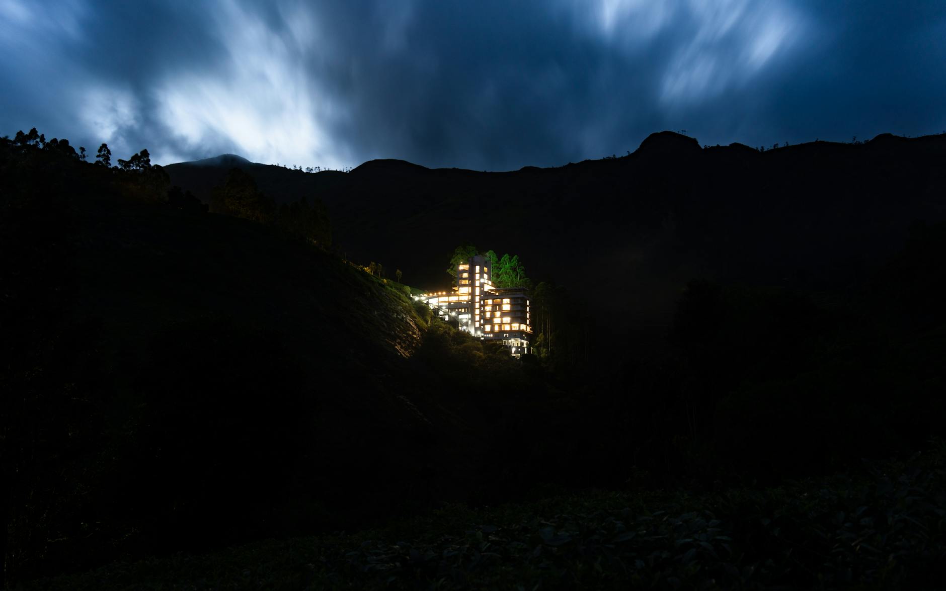 A hotel in Thekkady, India