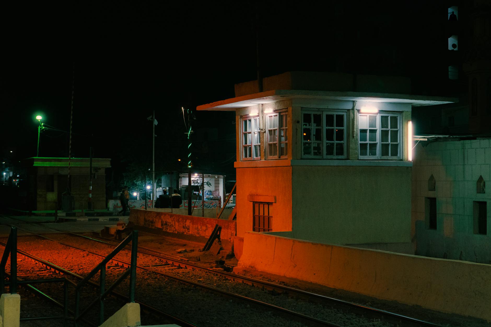 Amboseli architecture at night