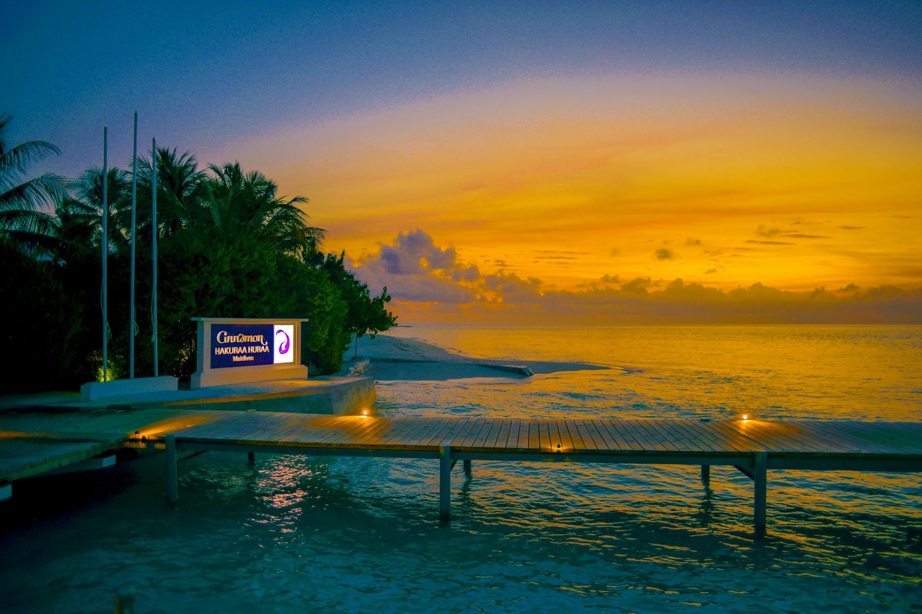 Maldives at golden hour