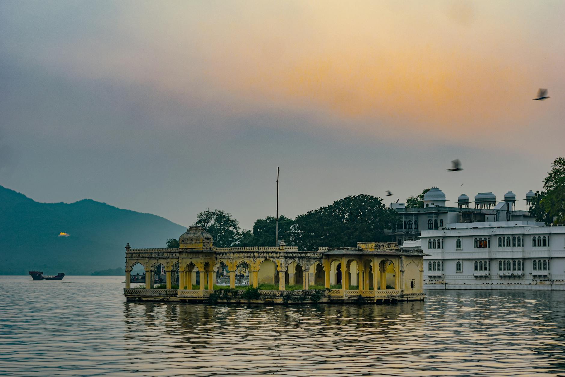 India at golden hour