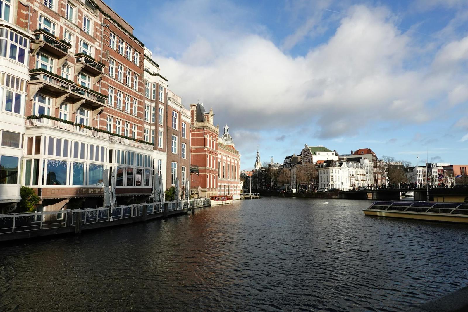 A hotel in Amsterdam, Switzerland + France + Netherlands