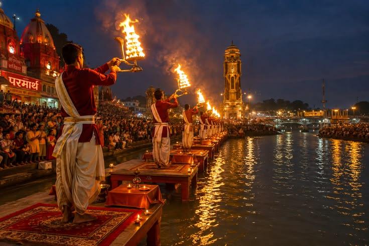 Ganga aarti evening